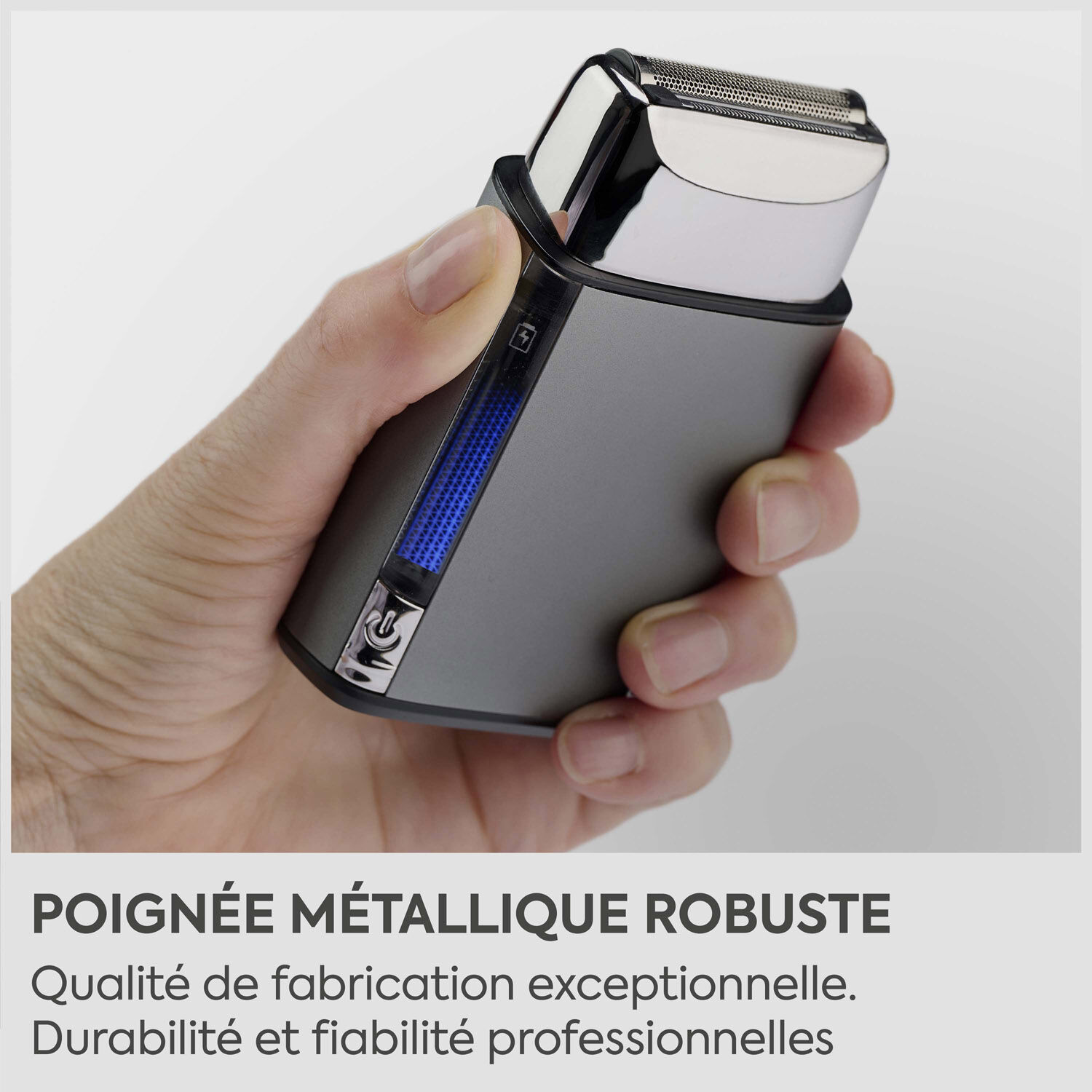 Rasoir &eacute;lectrique &agrave; grille simple Super-X Metal  (Silver Edition)